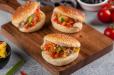 Mini Sandwich Labne With Vegetables
