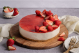 Fraisier Baked Cheesecake