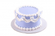 Purple Ribbon Vintage Cake