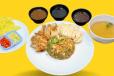 ⁠Vegetable Rice Chicken Hainanese