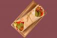 Supergreen Falafel and Hummus Wrap