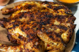 grill chicken charcoal half (pepper)