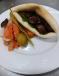 Grilled kebab sandwich