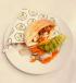 Grilled meat sandwich