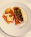 Grilled sausage sandwich