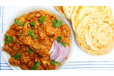 Parata With Chicken Masala