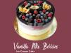 Vanilla Mix Berries Ice Cream Cake