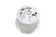 Minimalist with Two Balloon Cake