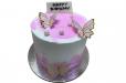 Pink Butterfly Cake