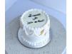 White with gold dust Bento Cake
