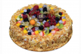 Custard Cake With Fruits