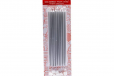 Metallic Candles Silver 12Pcs