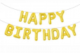 Foil HBD Gold Letters