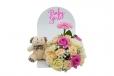 Pink and White Roses Baby Girl Gift Hamper