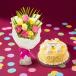 Blooming Grad Vanilla Cake and Flowers Combo