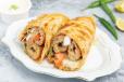 Beef Kabab Paratha Roll