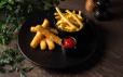 Mozzarella Finger Served With Fries (V) 5pcs