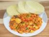 Cooked Yam And Sauce