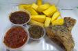 Fried Yam And Sauce