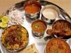 Kolhapuri Special Chicken Thali - Thambda And Pandhra Rassa
