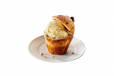 Blueberry Muffin with Ice-Cream