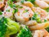 Penne Tomato And Cream Sauce With Shrimp And Broccoli