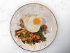 Stir Fried Basil And Chicken, Preserved Egg With Rice And Fried Egg