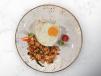 Stir Fried Basil And Chicken With Rice And Fried Egg