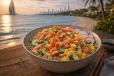 Mango Salmon Crunch Poke