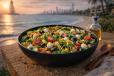 Fusilli Caprese Salad (V)