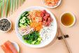 Spicy Rainbow Poke Bowl
