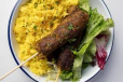 Meat Kebab with Rice