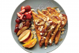 French Toast With Cut Fruits