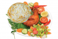 Chicken Fry With Poratta Salad
