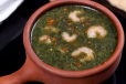 Shrimp With Molokhia Soup