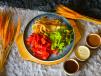 Colored Fettuccine Crepe