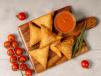 Cheese And Oman Chips Samosa