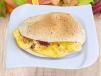 Eggs With Sausages Sandwich