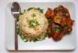 Chicken Fried Rice With Chicken Manchurian