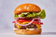 Grilled Mushroom Beef Burger