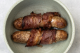 Jones Sausages Wrapped In Smoked Beef Bacon