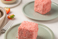 Strawberries And Cream Lamington