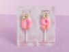 Pink Ribbon Number Candle
