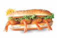 Butterfly Prawns Combo Sandwich