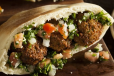 Mixed Foul And Falafel Sandwich