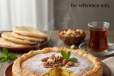 Custard with nuts pie