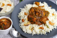 Ghee Rice Chicken Curry Combo