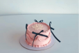pink coquette bow cake