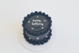 BLACK MINIMALIST CAKE