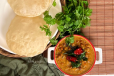 Poori With Kadala Curry